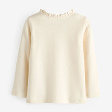 Load image into Gallery viewer, Ecru White 100% Cotton Pointelle Top (3mths-6yrs)
