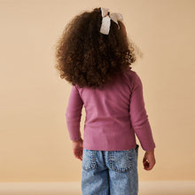 Load image into Gallery viewer, Purple Long Sleeve Collar Top (3mths-6yrs)
