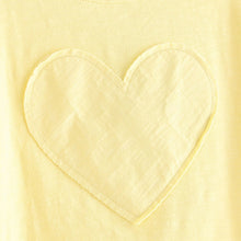 Load image into Gallery viewer, Yellow 100% Cotton Short Sleeve Appliqué T-Shirt (3mths-5yrs)
