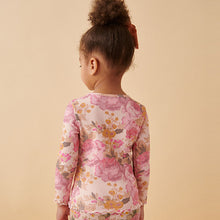 Load image into Gallery viewer, Pink Vintage Floral Cotton Rich Long Sleeve Rib T-Shirt (3mths-7yrs)
