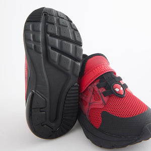 Spider Man Red Spiderman Black Touch Fastening Trainers