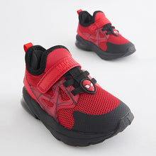 Load image into Gallery viewer, Spider Man Red Spiderman Black Touch Fastening Trainers
