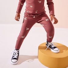 Load image into Gallery viewer, Red Dog Rib Jersey Leggings (3mths-6yrs)
