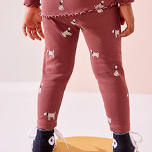 Load image into Gallery viewer, Red Dog Rib Jersey Leggings (3mths-6yrs)
