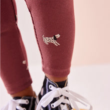 Load image into Gallery viewer, Red Dog Rib Jersey Leggings (3mths-6yrs)
