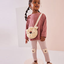 Load image into Gallery viewer, Striped Bear Embellished Leggings (3mths-6yrs)

