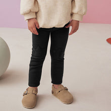 Load image into Gallery viewer, Black Cosy Fleece Lined Leggings (3mths-6yrs)
