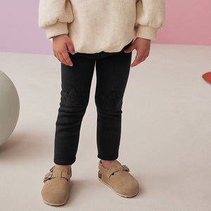 Black Cosy Fleece Lined Leggings (3mths-6yrs)