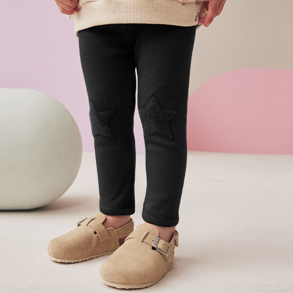 Black Cosy Fleece Lined Leggings (3mths-6yrs)