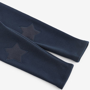 Navy Cosy Fleece Lined Leggings (3mths-6yrs)