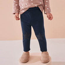 Load image into Gallery viewer, Navy Cosy Fleece Lined Leggings (3mths-6yrs)
