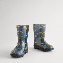 Load image into Gallery viewer, Navy Digger Print Wellies
