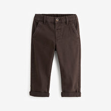 Load image into Gallery viewer, Brown Stretch Chinos Trousers (3mths-6yrs)
