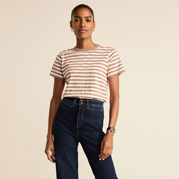 Neutral Essential Pure Cotton Short Sleeve Crew Neck T-Shirt