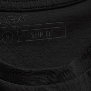 Black Slim Fit Crew Neck T-Shirt