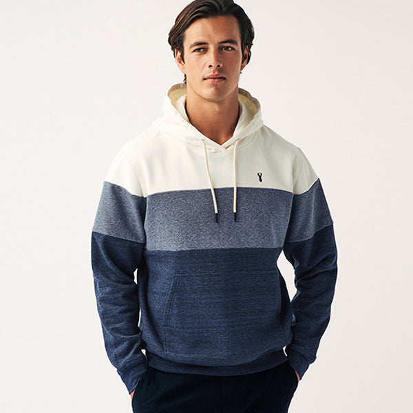 Blue Block Overhead Hoodie