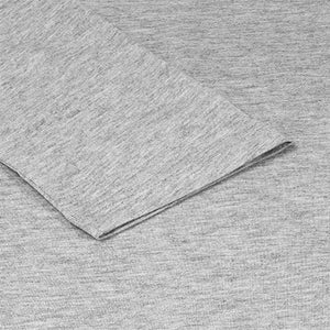 Grey Marl Long Sleeve Crew Neck 100% Cotton T-Shirt