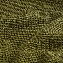 Load image into Gallery viewer, Olive Green Regular Knitted Textured Jumper
