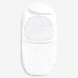 White Invisible Trainer Socks Five Pack