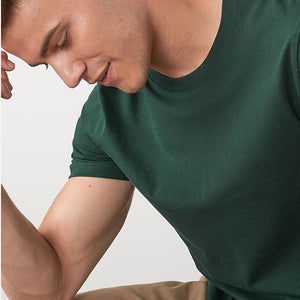 Green Bottle Regular Fit Essential Crew Neck T-Shirt