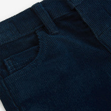 Load image into Gallery viewer, Navy Corduroy Trousers (3mths-6yrs)
