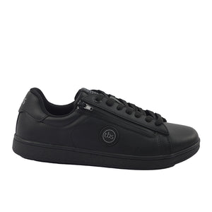 Men's Tennis Shoes Side Zip Black