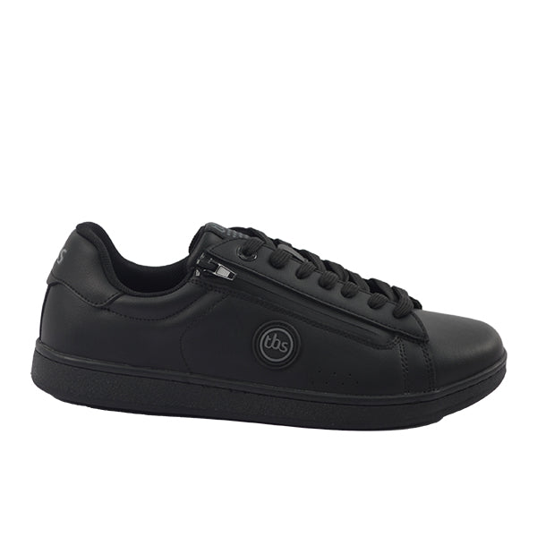 Men's Tennis Shoes Side Zip Black