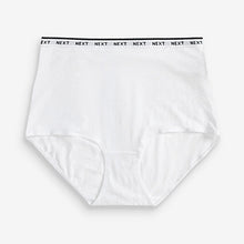 Load image into Gallery viewer, Monochrome Full Brief Cotton Rich Logo Knickers 4 Pack
