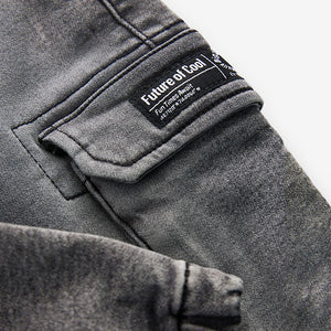 Grey Denim Comfort Cargo Jeans (3mths-6yrs)