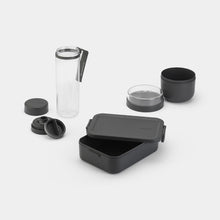 Load image into Gallery viewer, Brabantia Make &amp; Take Breakfast and Lunch Set Dark Grey
