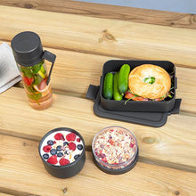Load image into Gallery viewer, Brabantia Make &amp; Take Breakfast and Lunch Set Dark Grey
