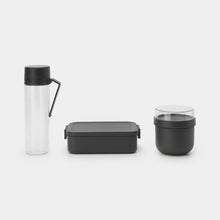 Load image into Gallery viewer, Brabantia Make &amp; Take Breakfast and Lunch Set Dark Grey
