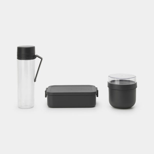 Brabantia Make & Take Breakfast and Lunch Set Dark Grey