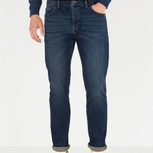 Load image into Gallery viewer, Dark Blue Slim Fit Essential Stretch Jeans
