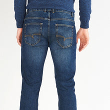 Load image into Gallery viewer, Dark Blue Slim Fit Essential Stretch Jeans
