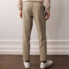 Load image into Gallery viewer, Stone Straight Fit Stretch Chino Trousers
