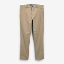Load image into Gallery viewer, Stone Straight Fit Stretch Chino Trousers
