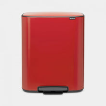 Load image into Gallery viewer, Brabantia Bo Pedal Bin, 2 x 30L Passion Red
