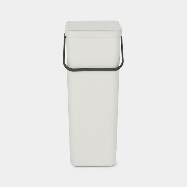 Brabantia Sort & Go Waste Bin, 40L Light Grey