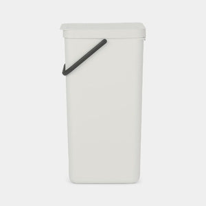 Brabantia Sort & Go Waste Bin, 40L Light Grey