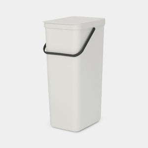 Brabantia Sort & Go Waste Bin, 40L Light Grey