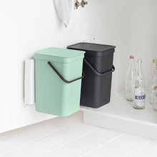 Load image into Gallery viewer, Brabantia Sort &amp; Go Built-in Bin, 2 x 12 L Jade Green/Grey
