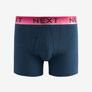Navy Blue/Red Marls 4 pack A-Front Boxers