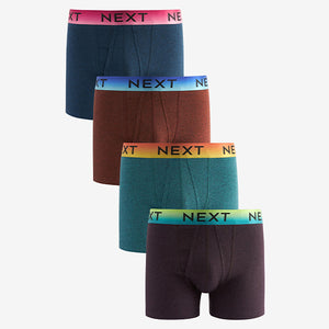 Navy Blue/Red Marls 4 pack A-Front Boxers