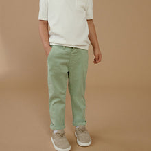 Load image into Gallery viewer, Mint Green Stretch Chinos Trousers (3mths-5-6yrs)
