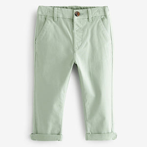 Mint Green Stretch Chinos Trousers (3mths-5-6yrs)