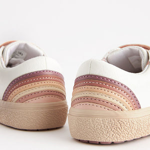 White Neutral Rainbow Trainers (Younger Girls)