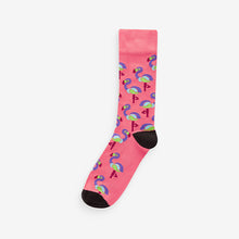 Load image into Gallery viewer, Bright Animals Fun Pattern Socks 8 Pack

