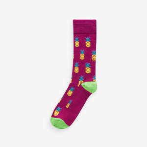 Bright Animals Fun Pattern Socks 8 Pack