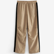 Load image into Gallery viewer, Camel/Black Side Stripe Pull On Track Pant Trousers
